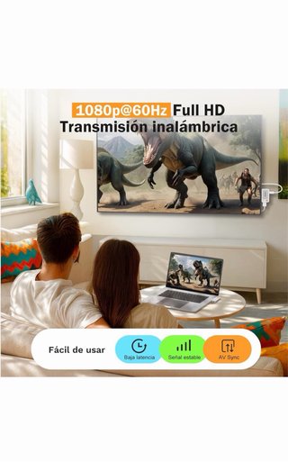 Transmisor Receptor HDMI Inalámbrico Lemorele USBC