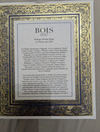 Perfume BOIS 1920, 100ml,