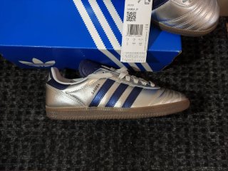 Adidas Samba Plata y Azul