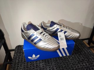 Adidas Samba Plata y Azul