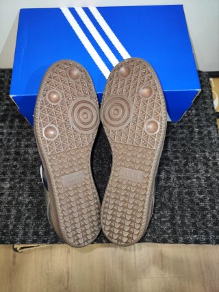 Adidas Samba Plata y Azul