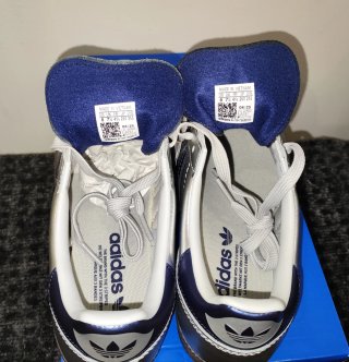 Adidas Samba Plata y Azul