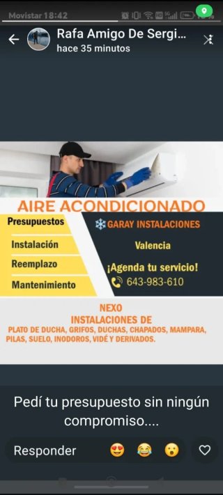 Instalación Aire Acondicionado Garay