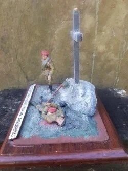 Carlismo requeté gran maqueta o diorama