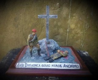 Carlismo requeté gran maqueta o diorama