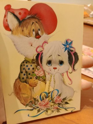 Set 5 cartoline vintage nuove