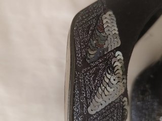 Zapatos de salón negros con lentejuelas