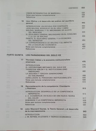 Historia de la teoría económica y de su método