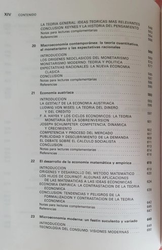 Historia de la teoría económica y de su método