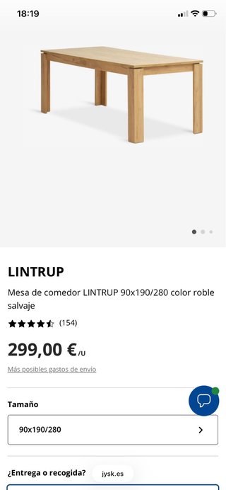 Mesa comedor larga y prácticamente nueva.