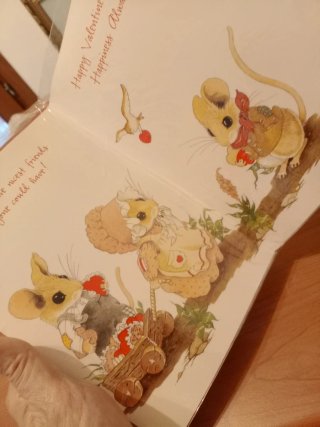 Cartolina Grande Topini Vintage con Busta