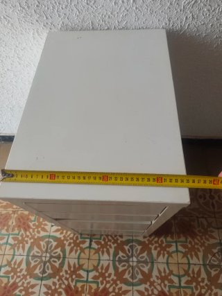 Mueble cajonera Ikea 4 cajones metal blanco