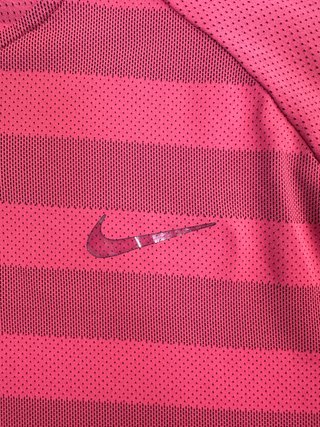 Polo Nike Golf Rayas Rojas Manga Corta