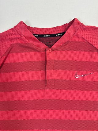 Polo Nike Golf Rayas Rojas Manga Corta