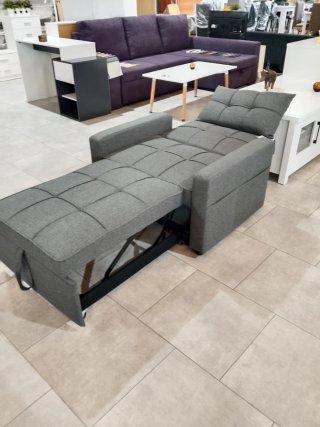 Sofá Cama Individual Gris