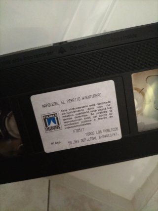 Cinta VHS Napoleón El Perrito Aventurero
