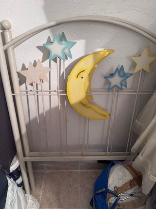 Cabecero infantil luna y estrellas