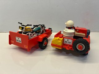 Playmobil 3478 Jeep con 2 Motos y Accesorios