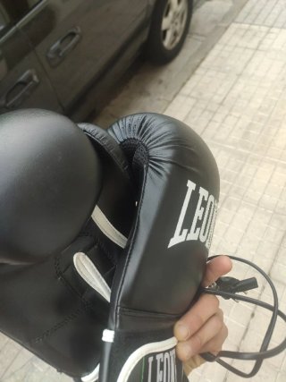 Guantes de boxeo Leone negros