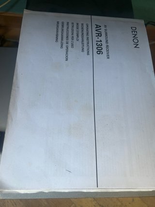 Denon AVR-1306 Amplificador + Subwoofer Gris