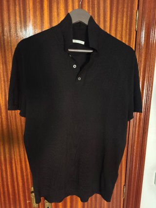Polo de punto Zara hombre negro