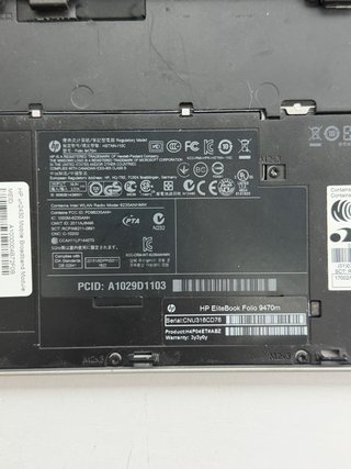 HP EliteBook Folio 9470m para piezas o restaurar