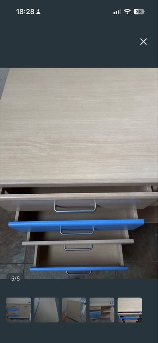 Mueble cajonera y armario auxiliar