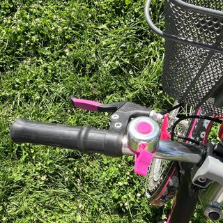 Bicicleta Infantil 24 Negro/Rosa