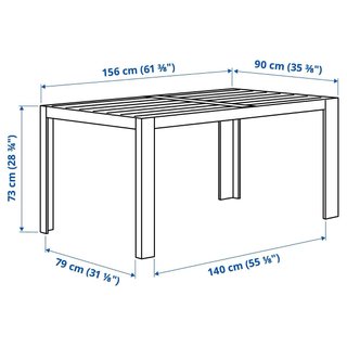 Mesa jardín + 4 sillas aluminio