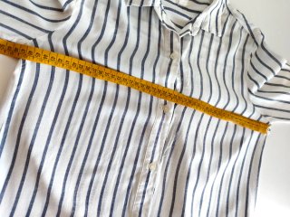 Camisa de rayas Gap blanca y azul