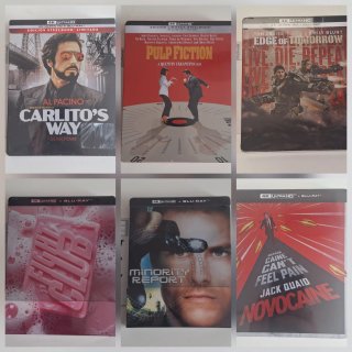 Lote 6 Steelbooks 4K UHD Blu-ray
