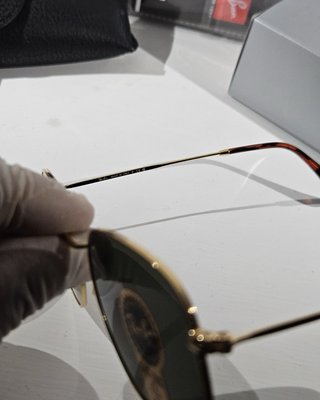 Occhiali Ray-Ban Hexagonal Oro Lenti Verdi