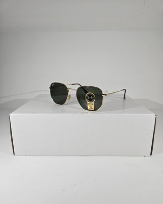 Occhiali Ray-Ban Hexagonal Oro Lenti Verdi