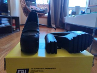 Zapatos tacón plataforma negros Talla 37