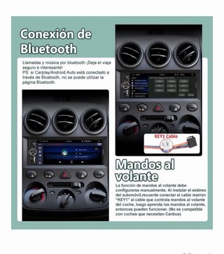 Radio Coche 1 DIN Junsun CarPlay Android Auto