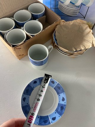 Juego 6 Tazas y Platos 90cc