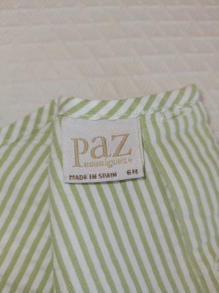Vestido T 6 meses Paz Rodríguez
