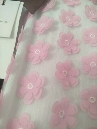 Camisa globo Zara flores rosas talla única