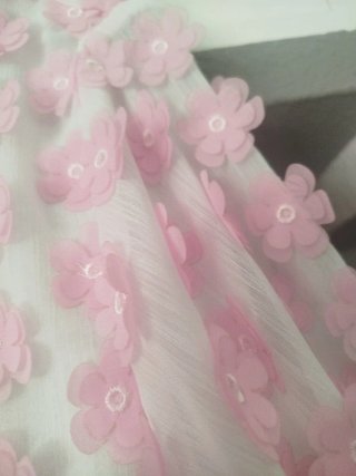 Camisa globo Zara flores rosas talla única
