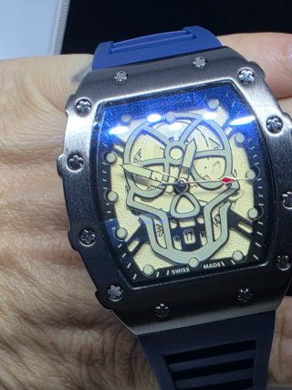 Reloj  Richard  mil Dorado Azul