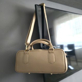 Borsa vera pelle beige tracolla nuova