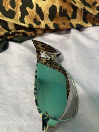 Gafas de sol Y2K estilo cebra