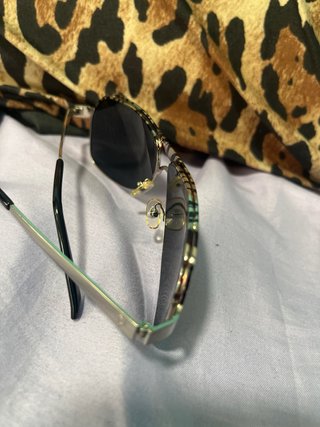 Gafas de sol Y2K estilo cebra