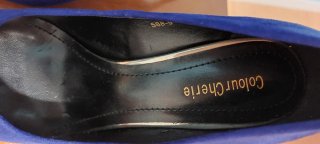 Zapatos de tacón Colour Cherie azul talla 38