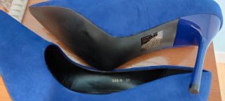 Zapatos de tacón Colour Cherie azul talla 38