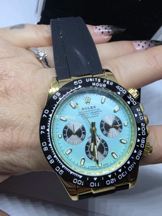 Reloj Rol L Daytona Oro y Azul