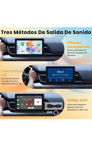 Pantalla Coche Junsun 7” CarPlay Android Auto