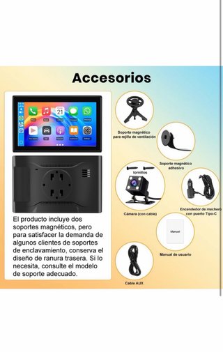 Pantalla Coche Junsun 7” CarPlay Android Auto
