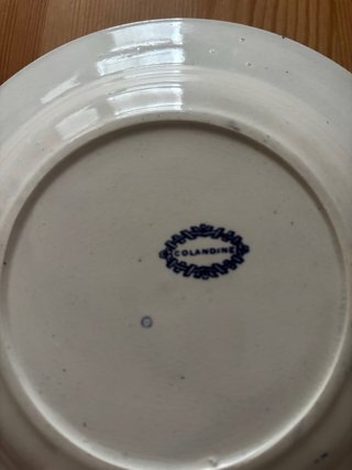 2 Platos Hondos Ingleses Semiporcelana