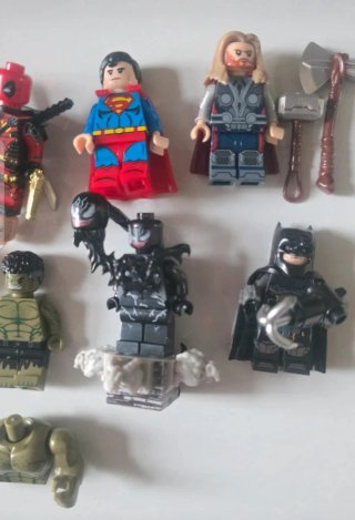 8 minifiguras Superhéroes lego compatible